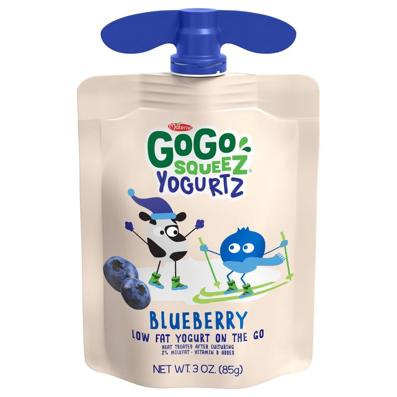 GoGo Squeez Kids&#39; Yogurtz Blueberry &#38; Berry Yogurt Pouches  - 30oz/10ct, 5 of 7
