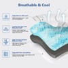 Vipbear 4 Inch Medium Firm Mattress Topper With Ice Silk Cover, Premium Cooling Gel High Density Memory Foam Mattress Topper - 3 of 4