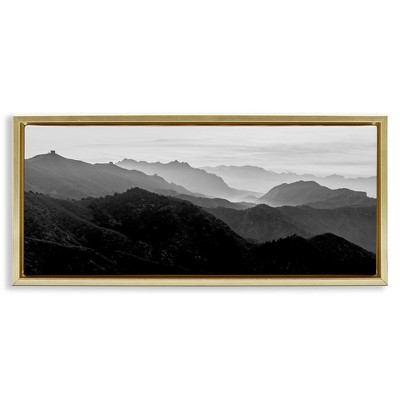 Stupell Industries Misty Sky Open Mountain Landscape, 31" x 14"