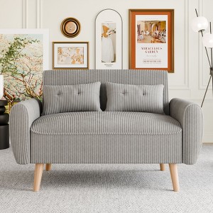 Celebalcony 47.24'' Slipcovered Loveseat - 1 of 4