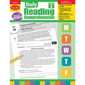 Daily Reading Comprehension, Grade 8 Teacher Edition - by  Evan-Moor Educational Publishers (Paperback) - 1 of 1