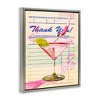 Stupell Industries Vintage Diver into Cocktail Black Framed Floater Canvas Wall Art - 3 of 4