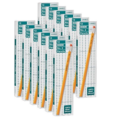 Dixon® No. 2 Pencils, Yellow, 12 Per Box, 12 Boxes : Target