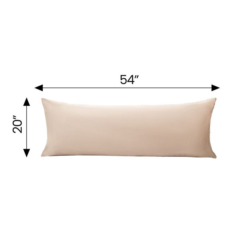 Cheer Collection 20" x 54" Super Soft Large Body Pillow with Velour Cover, 4 of 9