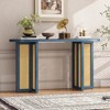 KIGFTSOD Farmhouse Rattan Console Table - Narrow Storage Entryway Table, Ideal for Living Room & Entrance Hallway - 3 of 4