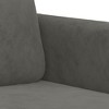 vidaXL Sofa Chair Living Room Accent Upholstered Chair with Armrest Velvet - 3 of 4
