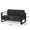 NicBex Mid-Century Modern Upholstered Loveseat 2 Seater Sofa - 3 of 4