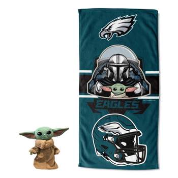 27"x54" NFL Philadelphia Eagles Star Wars Hugger with Beach Towel