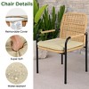 YOOCOZZ3-Piece Rattan Patio Chairs with Cushions - 3 of 4