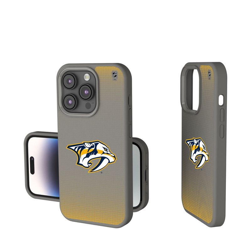 Keyscaper Nashville Predators Linen Soft Touch Phone Case, 1 of 8