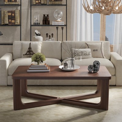 Lirago Wood Coffee Table 50*26 Walnut