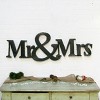 VIP Metal 46 in. Black Mr & Mrs Sign - 3 of 4