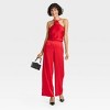 Women's Mid-Rise Straight Leg Satin Pull-On Pants - A New Day™ - 3 of 3