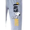 Peanuts Womens' Snoopy and Woodstock Lazy Days Sleep Pajama Pants - image 2 of 4
