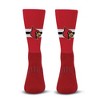 NCAA Louisville Cardinals Streak Team Color Crew Socks - L: Logo Pattern, Midweight Fabric - 2 of 3