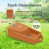 Dakota 283 Dash 3.5-Gallon Weatherproof Dog & Pet Water Dispenser System for Home & Outdoor Use w/Built-In Rubber Plug, Orange - 2 of 4