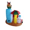 A Holiday Company 8ft Tall Santa's Beach Club with Shimmer Light, 6 ft Tall, Multi - 4 of 4
