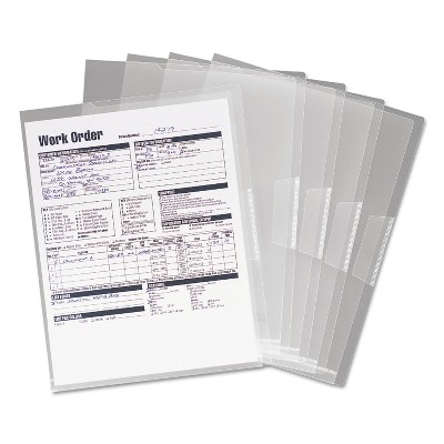 Smead Poly Translucent Project Jackets Letter 9 1/4 x 11 3/4 Clear 5/Pack 85751