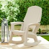 Semco Plastics SEMTPE Extra Large Recycled Plastic Resin Durable Outdoor Patio Rocking Chair - image 4 of 4