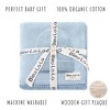 Bleu La La Luxe Collection 100% Organic Luxury Knit Baby Blanket + Hat Set - 3 of 4