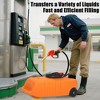14 Gallon Fuel Tank, Portable Diesel Transfer Gas Can, Manual Transfer Nozzle, Fuel Container, Heavy-Duty Fuel Caddy for Car, ATV,Weeder, Boat,Orange - 4 of 4