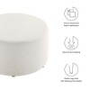 Modway Callum Large 29 in. Round Woven Heathered Fabric Upholstered Ottoman - 4 of 4