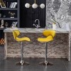 TOAOTBNBOB Upholstery Swivel Bar Stools Set of 2, Adjustable Bar Chairs with Footrest, Comfortable Barstools for Kitchen Island - 3 of 4