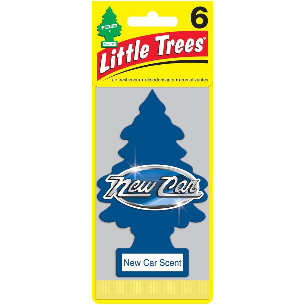 Photos - Air Freshener Little Trees 6pk New Car Scent : Solid Car Freshner, Disposable, Non-Powered, New Car Smell