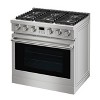 36 In. 6.0 Cu. Ft. Gas Freestanding Range with 6 Sealed Burners Gas Cooktop - 2 of 4