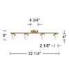 Pro Track 4-Light Heads LED Ceiling Track Light Fixture Kit GU10 Dimmable Directional Adjustable Gold Black Modern Kitchen Bathroom 32 1/4" Wide - 4 of 4