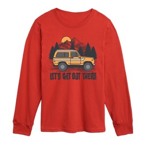 Boys' - Instant Message - Let's Get Out There Long Sleeve Graphic T-Shirt - 1 of 4