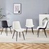 Vynxaria Black and White Dining Chair Set of Four - 3 of 4