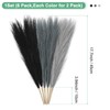 Unique Bargains Dried Plants Artificial Durable Small Fluffy Pampas Grass 7 Branches for Home, Office 17.7 Inch - 3 of 4