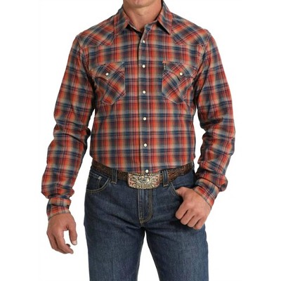 Men's 's Modern Fit Snap Long Sleeve Western Shirt - CINCH