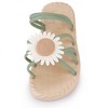 Allegra K Women's Espadrille Sunflower Decor Slip-on Strappy Beach Sandals - 2 of 4