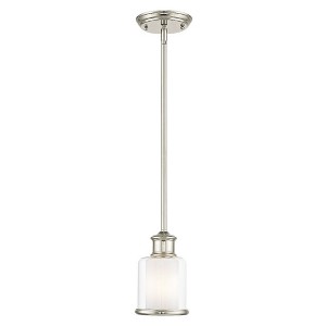 Livex Lighting Middlebush 1 - Light Pendant in  Polished Nickel - 1 of 4