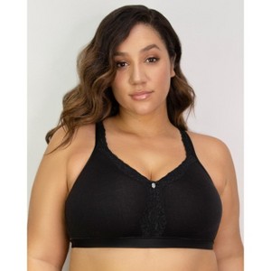 Curvy Couture  Women's Cotton Luxe Unlined Wireless Bra - 1 of 4
