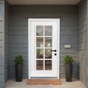 PexFix 36"x80" 8 Lite Full Lite Clear Glass Left Hand Inswing Fiberglass Entrance Door 6-9/16 Door jamb White Primed Fiberglass Knock Down Front Door - 2 of 4