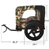 DOMETOUR Pet Bike Trailer for Small/Medium Dogs, Easy Fold, Quick Release Wheels, Non-Slip Floor, Internal Leash - 4 of 4