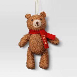Christmas Fabric Bear Ornament - Wondershop™ - 1 of 3