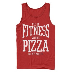 Men's CHIN UP Fitness Whole Pizza Tank Top - 1 of 3