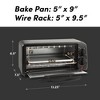 Elite Cuisine 2-Slice Toaster Oven - Black - 4 of 4