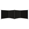 vidaXL 4-Panel Room Divider Black 274.8"x70.9" Fabric - 4 of 4