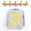 The Juniper Shop SmileyWorld Checkered Lightning Distressed Toddler Long Sleeve Tee - 2 of 4