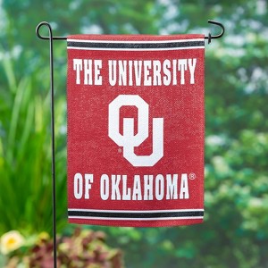 Embossed Suede Flag, GDN Size, University of Oklahoma - 1 of 4