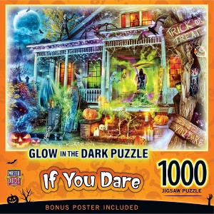 MasterPieces 1000 Piece Halloween Glow in the Dark Puzzle - If You Dare - 1 of 4