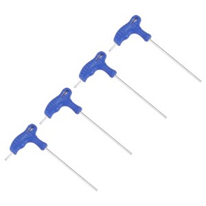 Unique Bargains Automotive Household Maintenance Chamfered Hex Key T-Handle Dual End Wrench 4 Pcs - 1 of 4