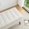 NicBex Ottoman With Storage, Tufted End Of Bed Bench with Wood Legs, Storage Bench for Bedroom - 3 of 4