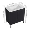 Bencmate Bathroom Storage Cabinets, Bathroom Vanity, 30 Inch Bathroom Vanity with Sink, Freestanding and Modern Design Bathroom Sink Cabinet with - 4 of 4