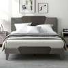 Infans Queen Size Upholstered Platform Bed Frame Velvet Headboard Mattress Foundation - 4 of 4